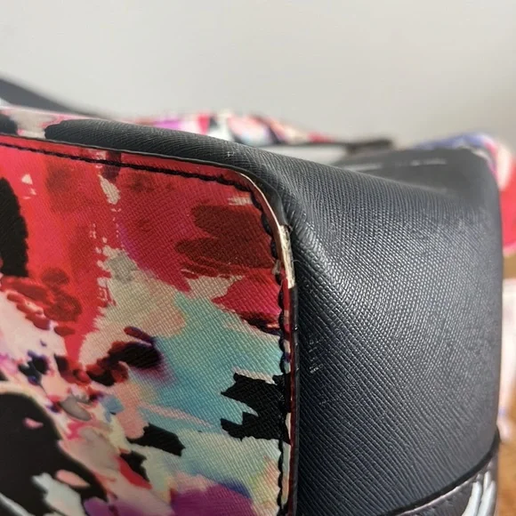 Kate Spade Black and Pink Floral Shoulder Bag - Picture 14 of 16